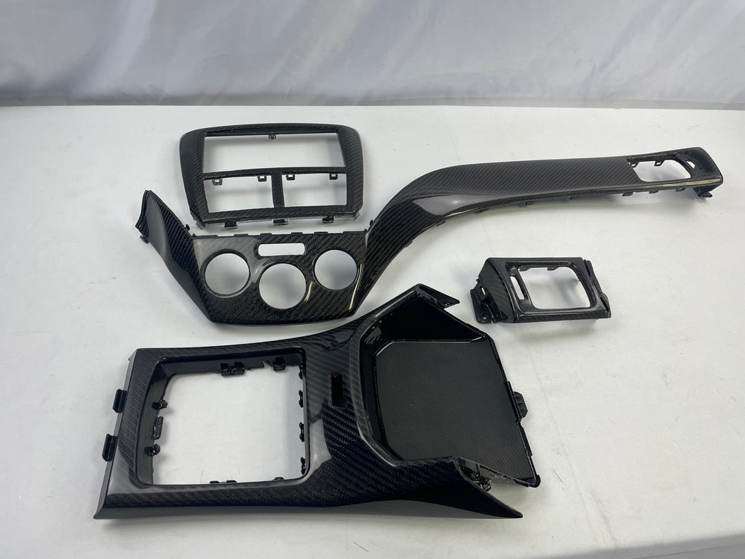 08-14 Subaru STI Carbon Fiber 4 piece dash kit