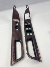 08-15 Mitsubishi Lancer Evolution X Carbon Fiber Front Window Switch Trim (pair)